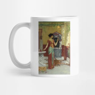 The Bouquet by John William Godward Mug